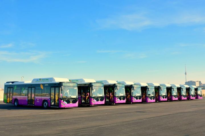 “Xaliq Faiqoğlu” şirkətinin sifariş etdiyi 120 ədəd CNG avtobusları Bakıya gətirilir